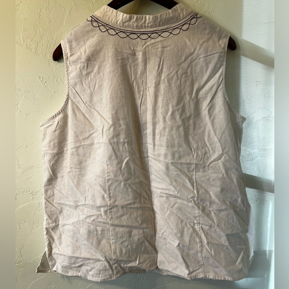White Stag Cream Embroidered Blouse 18/20 - Picture 2 of 4